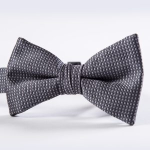 Charcoal Romance Bow Tie