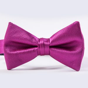 Raspberry Simply Solid Bow Tie