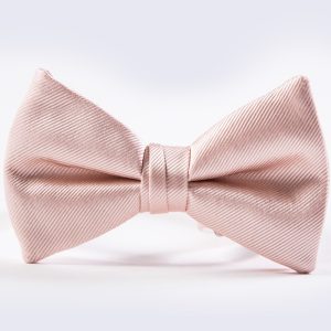 Blush Simply Solid Bow Tie