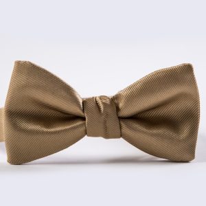 Toffee Gold Simply Solid Bow Tie