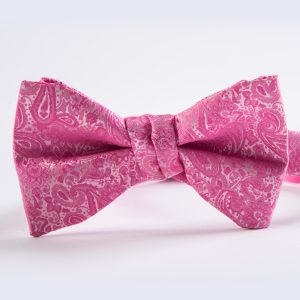 Bubble Gum Romance Paisley Bow Tie