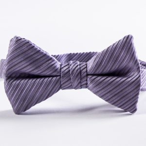 Bali Lavender Striped Bow Tie
