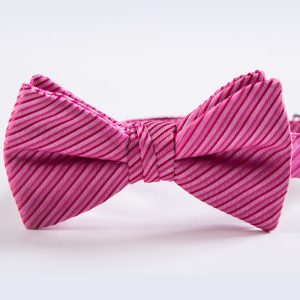 Fuchsia Synergy Striped Bow Tie