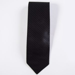 Black Portofino Striped Tie