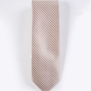 Vera Wang Champagne Portofino Striped Tie