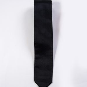 Black Simply Solid Neck Tie