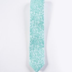 Mint Simply Solid Paisley Neck Tie