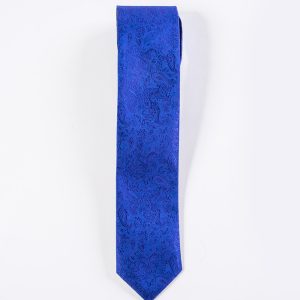 Blue Violet Simply Solid Paisley Tie