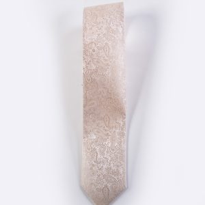 Vera Wang Champagne Simply Solid Paisley Tie