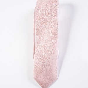 Blush Simply Solid Paisley Tie