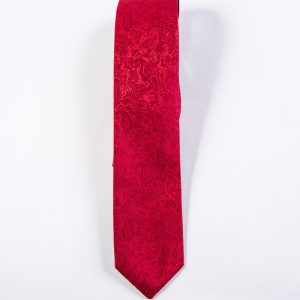 Strawberry Simply Solid Paisley Neck Tie