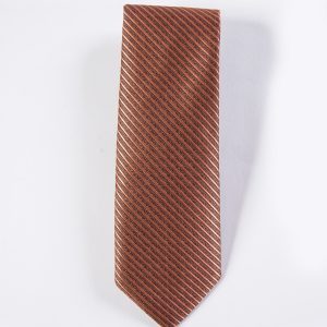 Burnt Orange Portofino Striped Tie