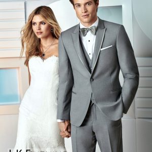 grey slim tuxedo available at VIP Formal Wear