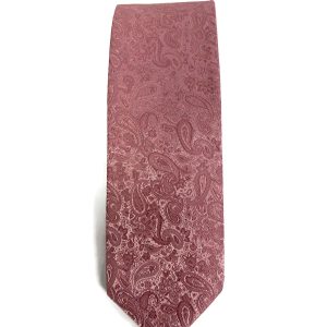 Dusty Rose Simply Solid Paisley Neck Tie